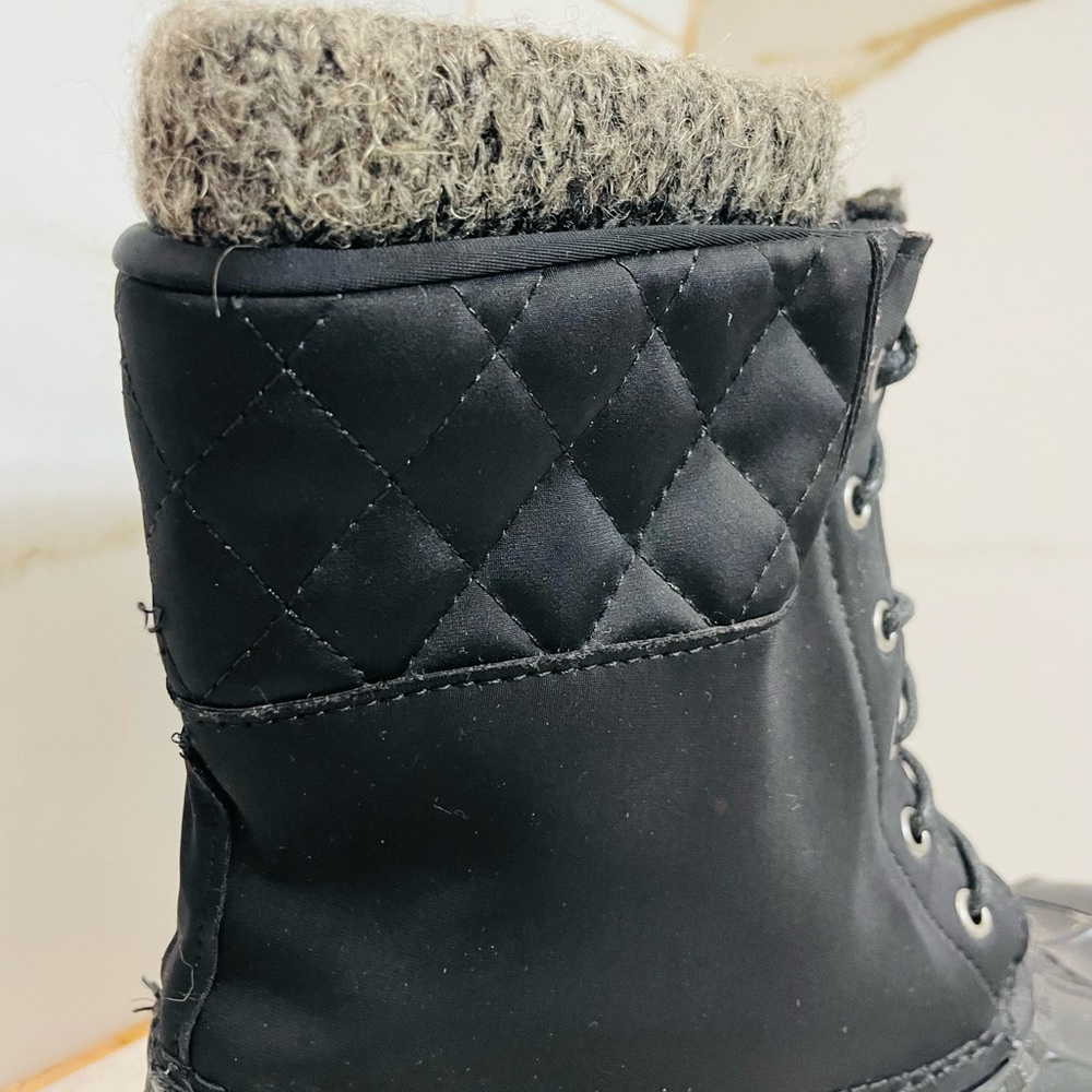 JustFab Black Winter & Rain Duck Boots size 9 - Picture 7 of 16